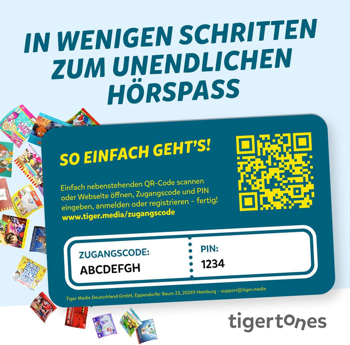 tigermedia tigertones Duo Prepaid-Zugang 3 Monate | Audio-Streamingdienst für Kinder | Über 30.000 A