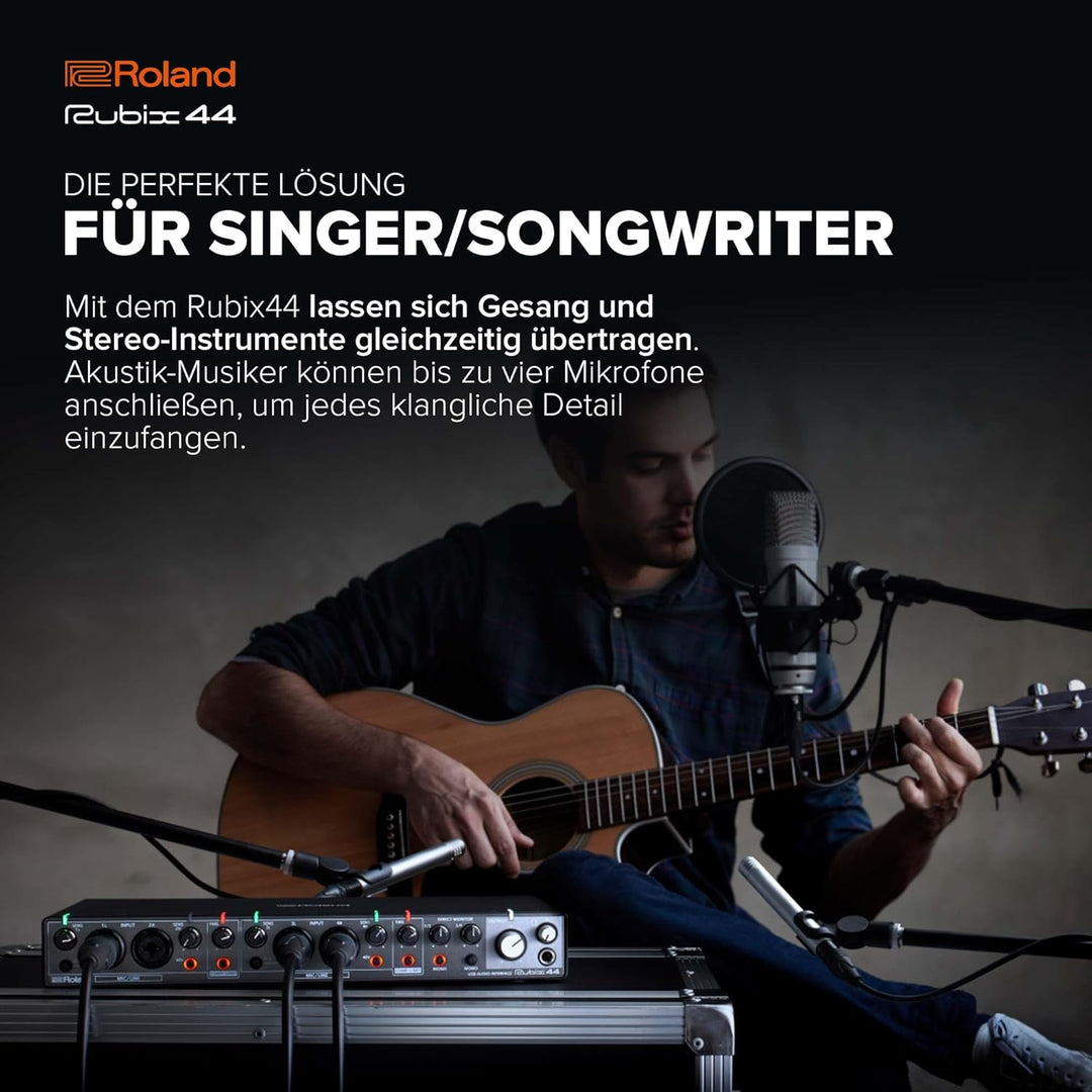 Roland RUBIX44 4-In/4-Out High-Resolution Audio-Interface - Die Hi-Res-Lösung für Homestudio-Produze