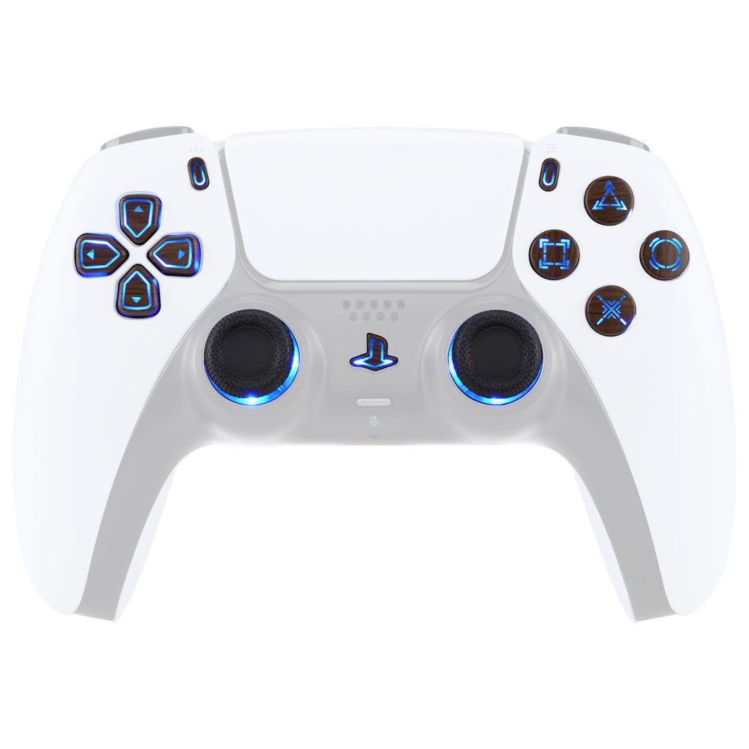 eXtremeRate DTF LED Kit für ps5 Controller BDM-030/040, Ersatz leucht D-Pad Thumbstick Share/Option/