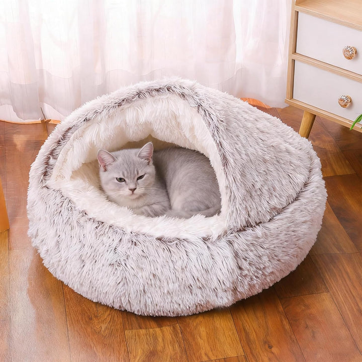 Flauschig Hundebett Muschelform Katzenbett Warm Tierbett Haustierbett Waschbar Hundesofa Katzensofa