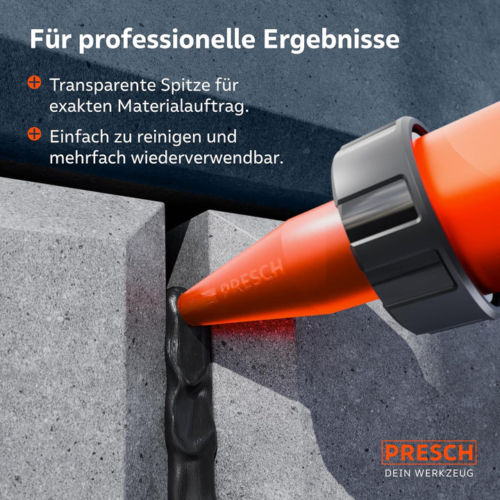 Presch Beutelspitze für Kartuschenpresse 12 Stk. mit integrierter Skala - Passend für alle Kartusche