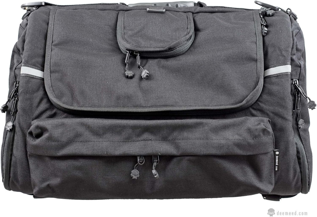 DEEMEED PETBAG Motorradtasche für Hunde und Katzen (5-8 kg), wasserdicht, tragbar, dreifach belüftet