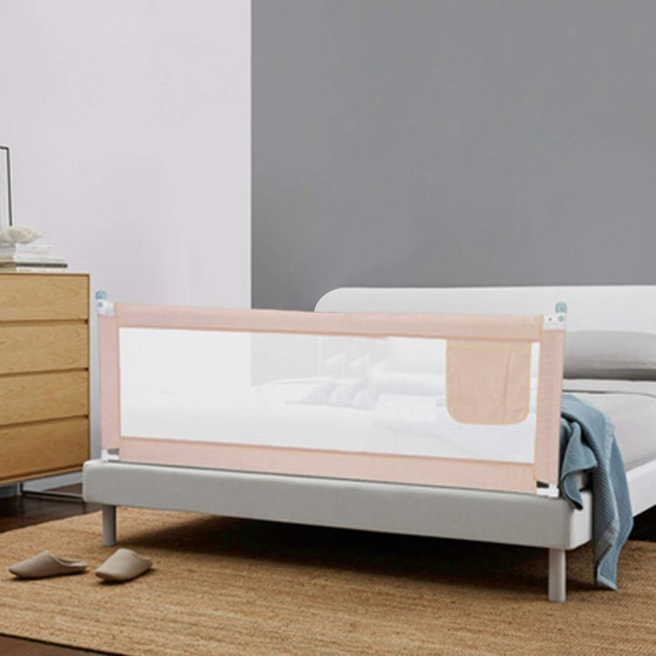 Bettgitter 200x68 cm, verstellbares Bett Schutzgitter für Kinder, Absturzsicherung Babybett, Kinders