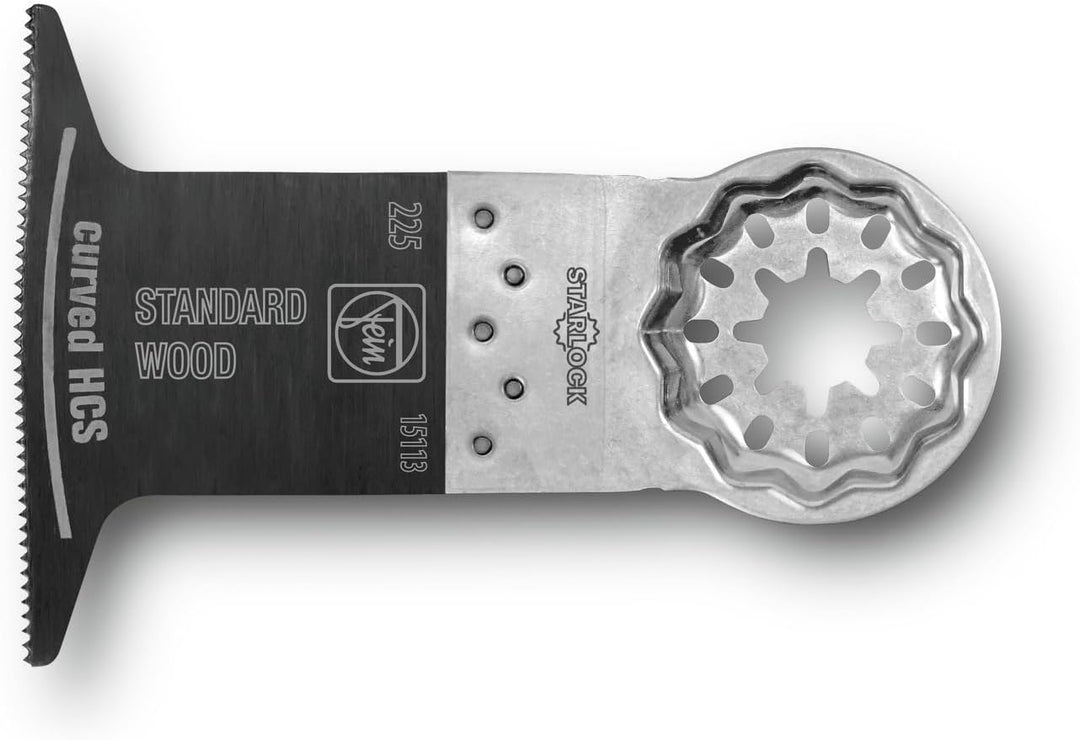 Fein 63502225240 E-Cut Standard-Sägeblatt curved Bi-Metall-Verzahnung für Holz, Gipskarton und Kunst
