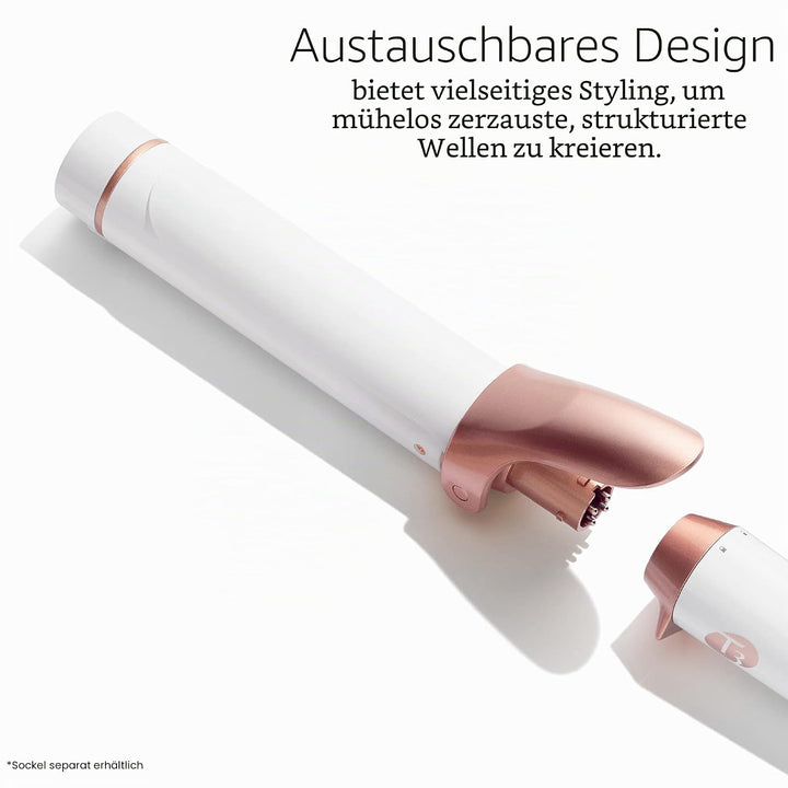 T3 Austauschbare Lockenstab - und Stylingaufsätze Voluminöse Locken 38mm Wechselclip Lockenstab Barr