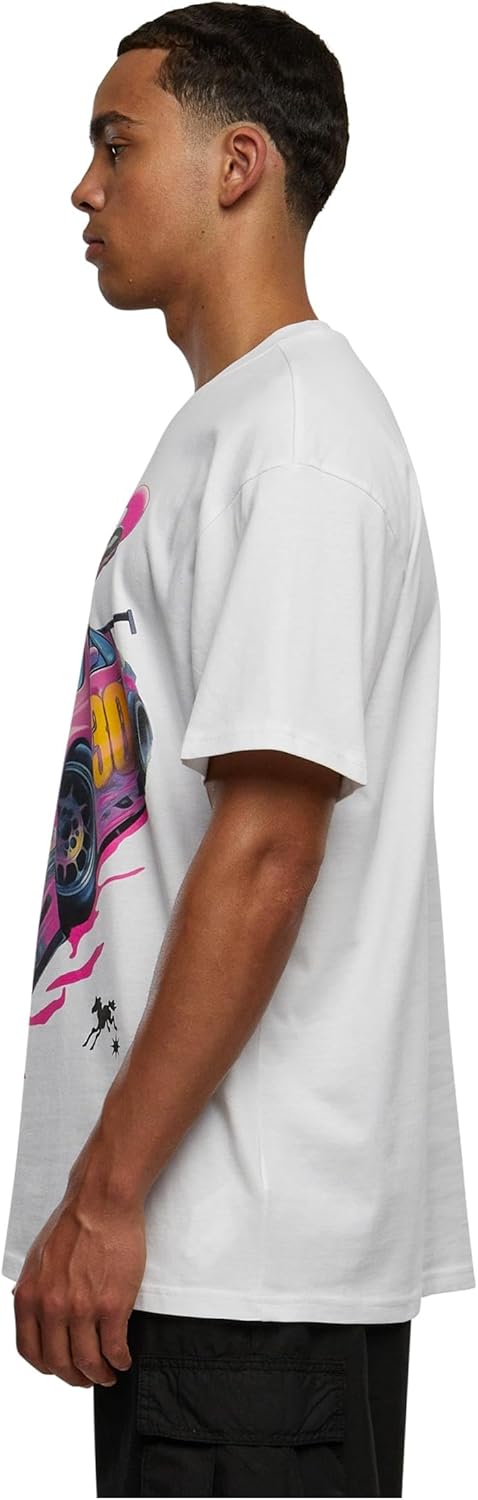 Mister Tee Herren Speed Heavy Oversize Tee S Weiss, S Weiss