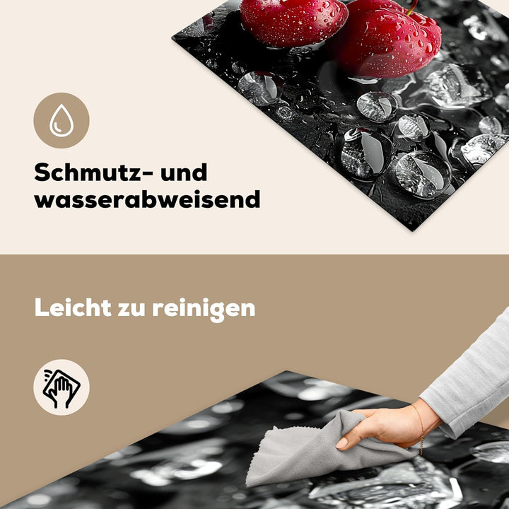 Herdabdeckplatte 70x52 cm Einteilig Herdabdeckung Abdeckplatte für Ceranfeld Abdeckung Induktionskoc