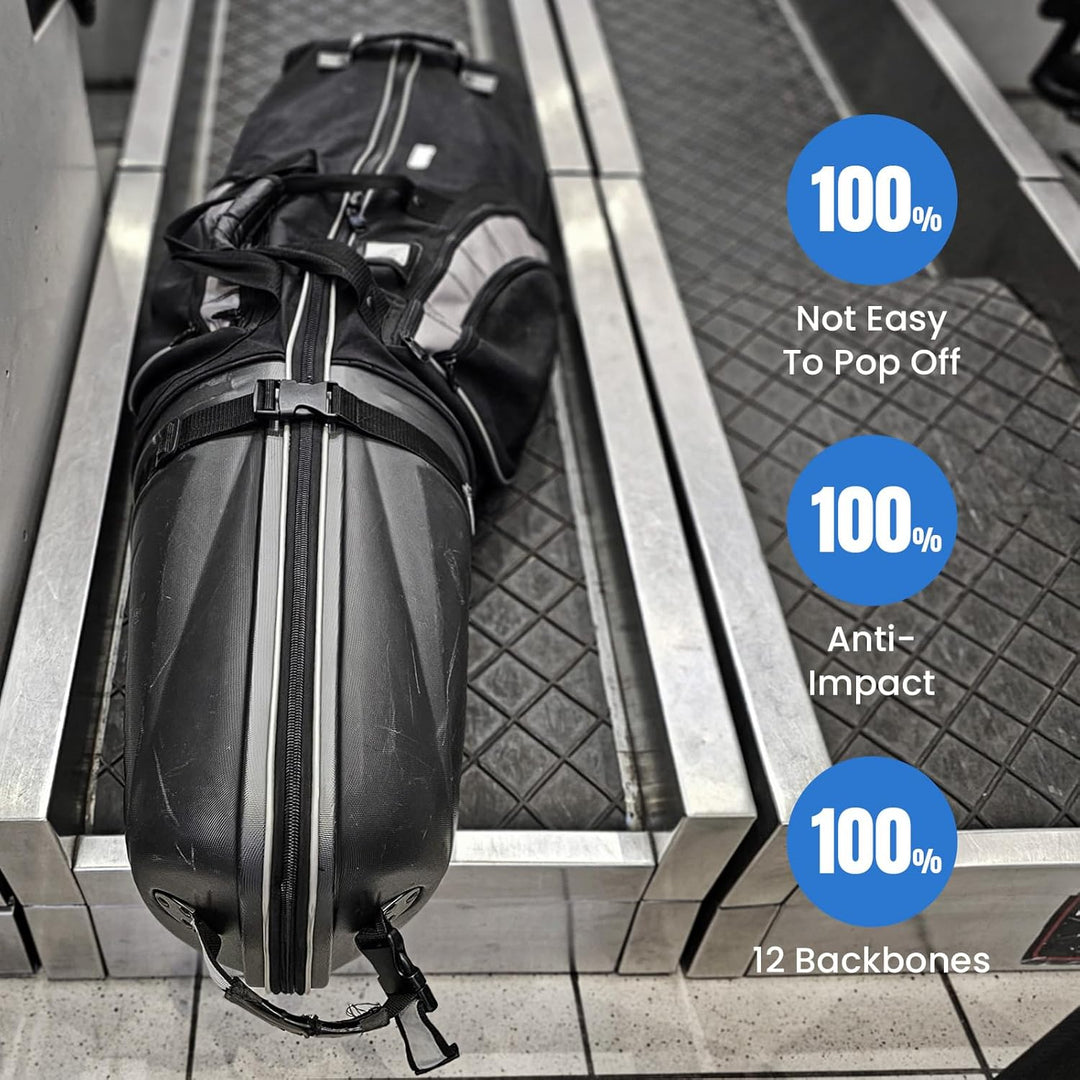 LOVMEAD Golf Travelcover, Golf Protector Travel Covers Support System Backbone-Reiseabdeckung aus Al