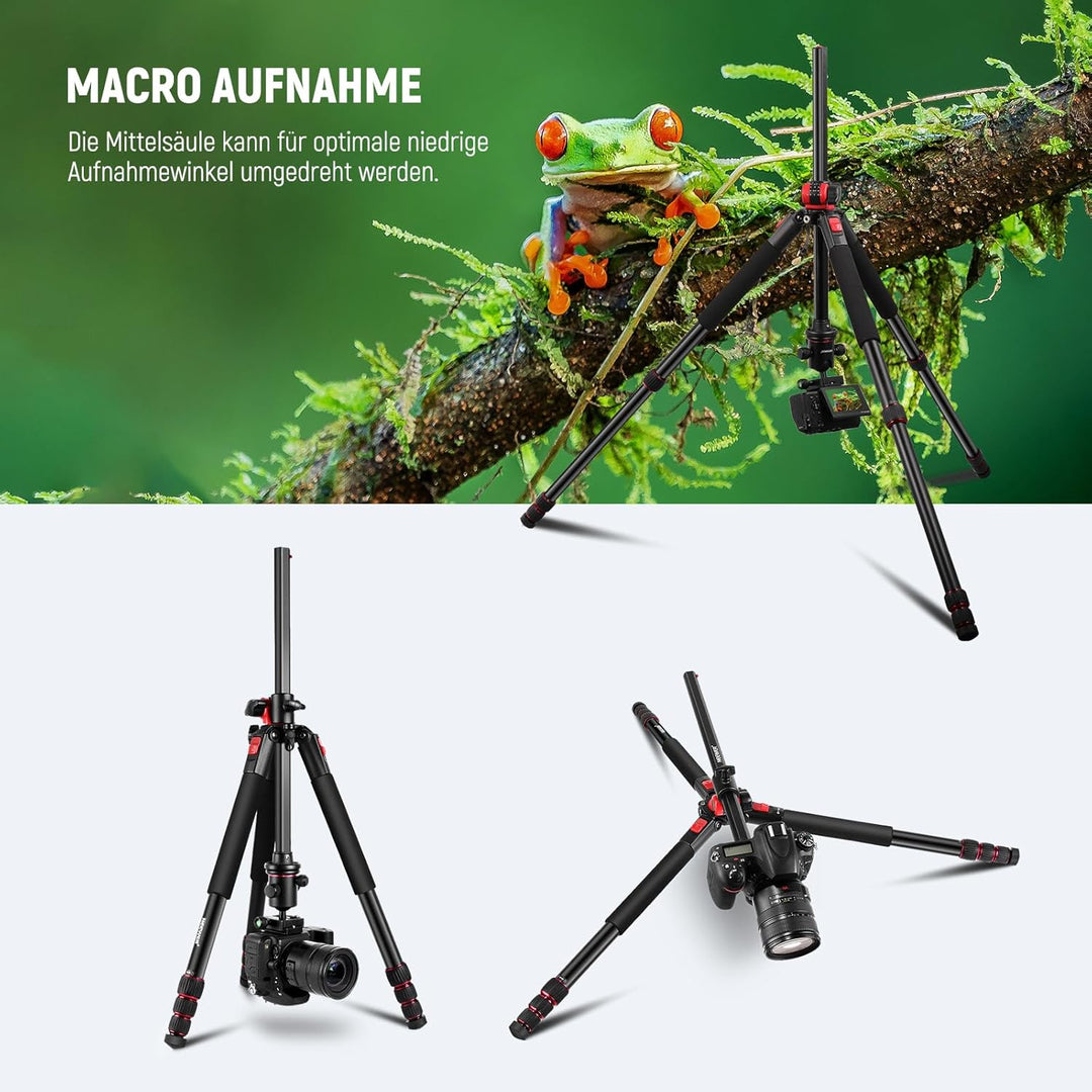 NEEWER Kamera Stativ Einbeinstativ, 72" Aluminium Overhead Mount Stand Heavy Duty für DSLR Cam Camco