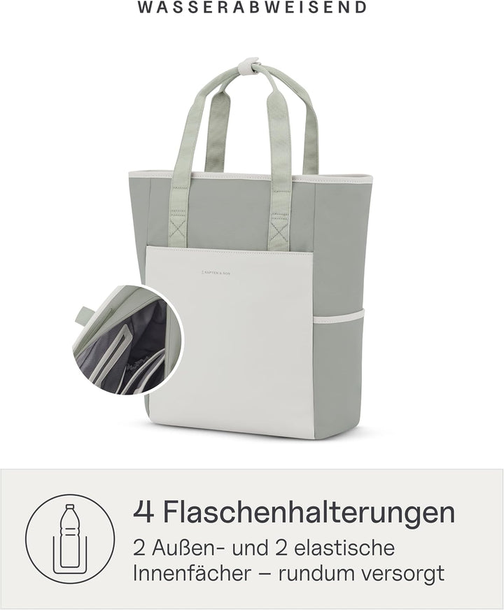 Kapten &amp; Son Rucksack Lindby Diaper Set 18 L | 2in1 Wickelrucksack &amp; Wickeltasche mit Kinderwagen- u