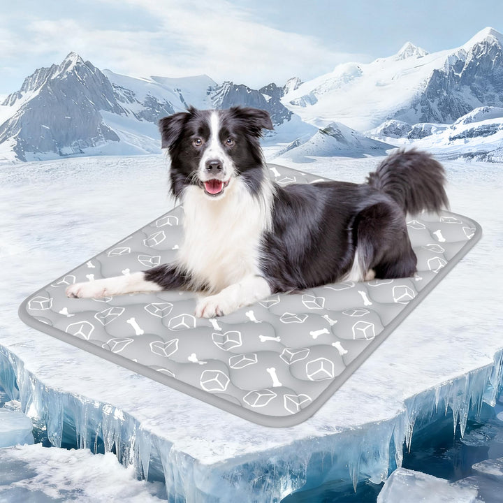 Rywell Kühlmatte für Hunde 110x80 cm, Plus Version, Selbstkühlend mit Arc-Chill-Gewebe, Verdickt, Fa