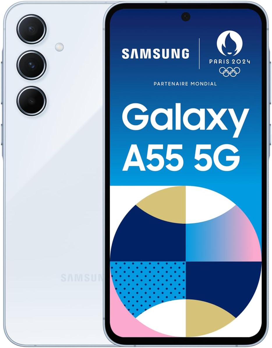 Samsung A556B Galaxy A55 5G 256GB/8GB Dual-SIM awesome-iceblue, Black