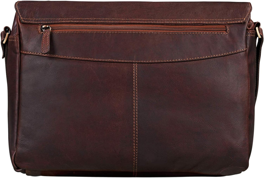 STILORD 'Lonzo' Vintage Umhängetasche echtes Büffel-Leder Messenger Bag für Herren und Damen Unitasc