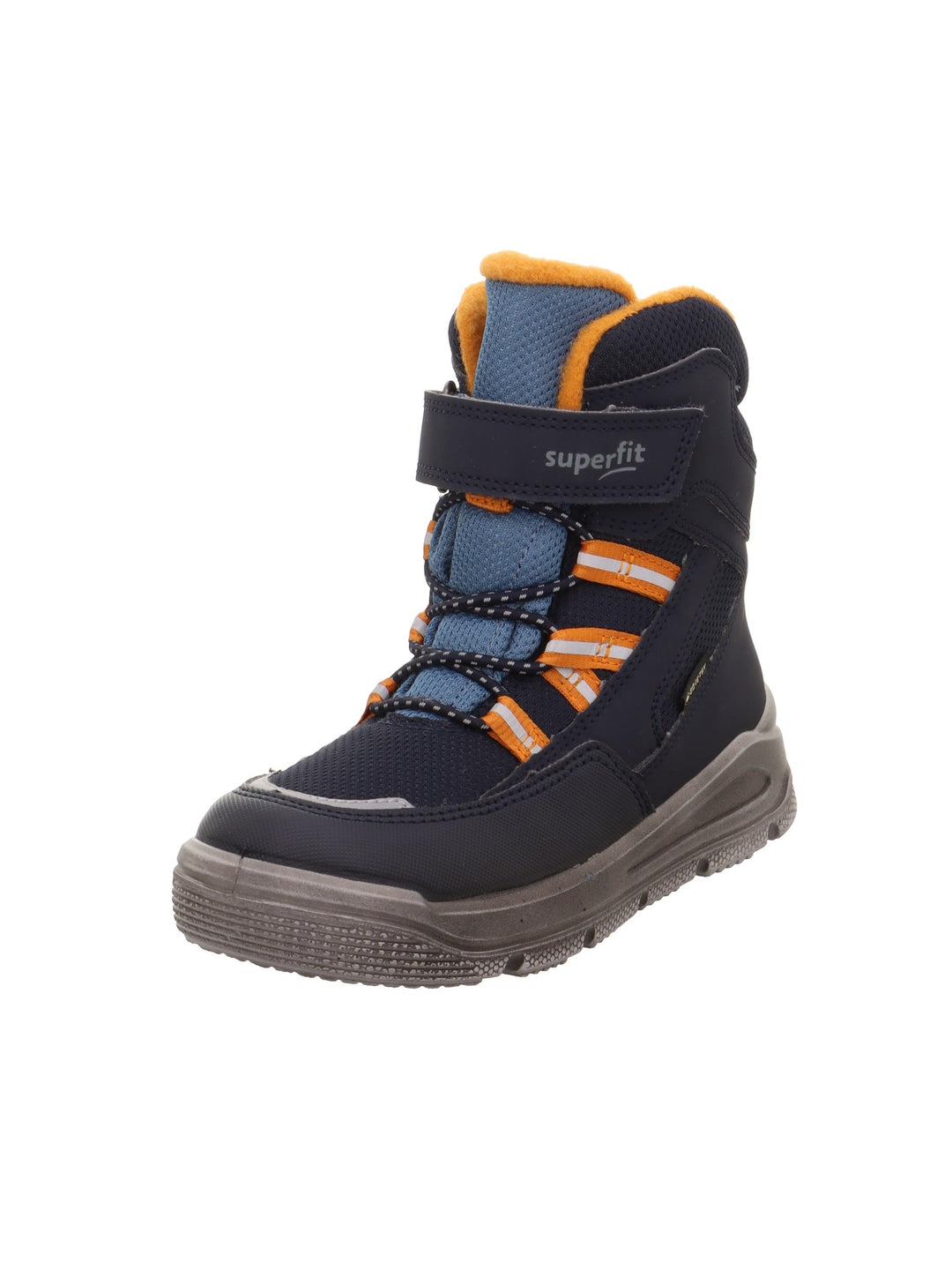 Superfit Jungen Mars Schneestiefel 27 EU Schmal Blau Orange 8000, 27 EU Schmal Blau Orange 8000