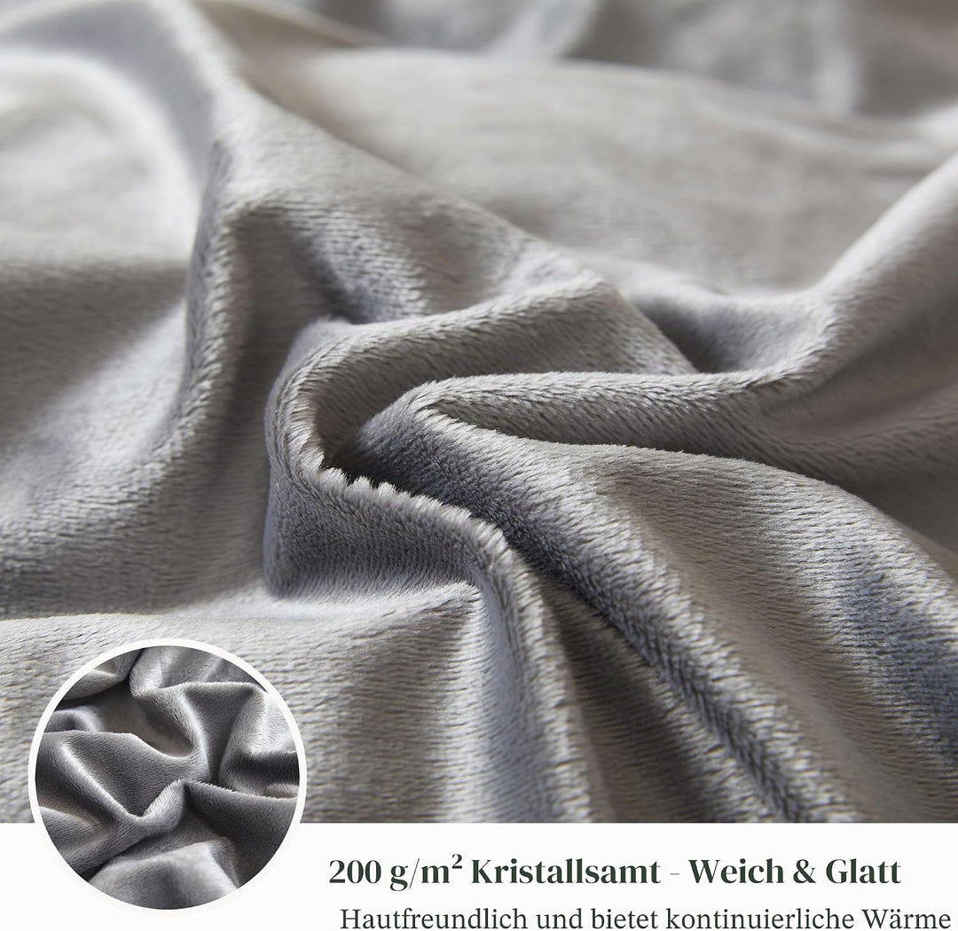 XeGe Luxus Kunstfell Leopardenmuster Decke 150x200cm, Weiche Gepardenmuster Bettdecke Plüsch Deko Ku