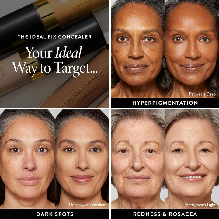 LAURA GELLER The Ideal Fix Concealer – Porzellan – Baubarer mittelgrosser bis voller Abdeckung – dec