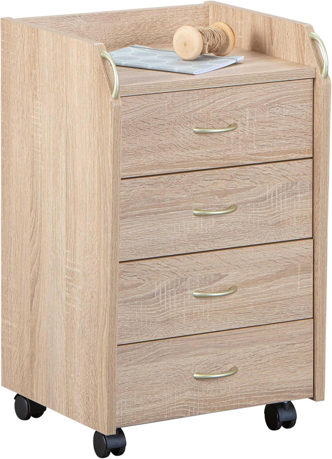 Inter Link – Rollcontainer mit Schubladen -Bürocontainer Standcontainer - Rollschrank Schubladenkomm