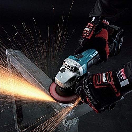 Makita Akku-Winkelschleifer, (18 V/5,0 Ah, im Makpac inklusive 2 Akkus und Ladegerät), DGA504RTJ mit