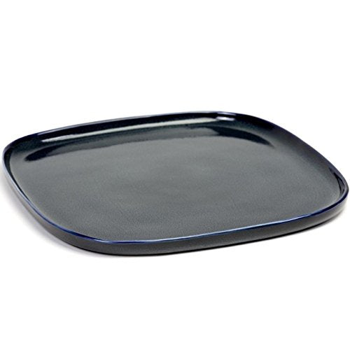 TELLER QUADRATISCH GROss 25.4X25.4 H1.5 CM DUNKELBLAU