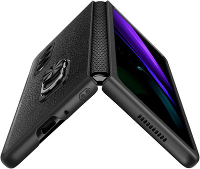 COQUE Galaxy Z Fold 4 Hülle, Schlanke All-Inclusive Handyhülle mit Klappständer, Faltbare Handyhülle