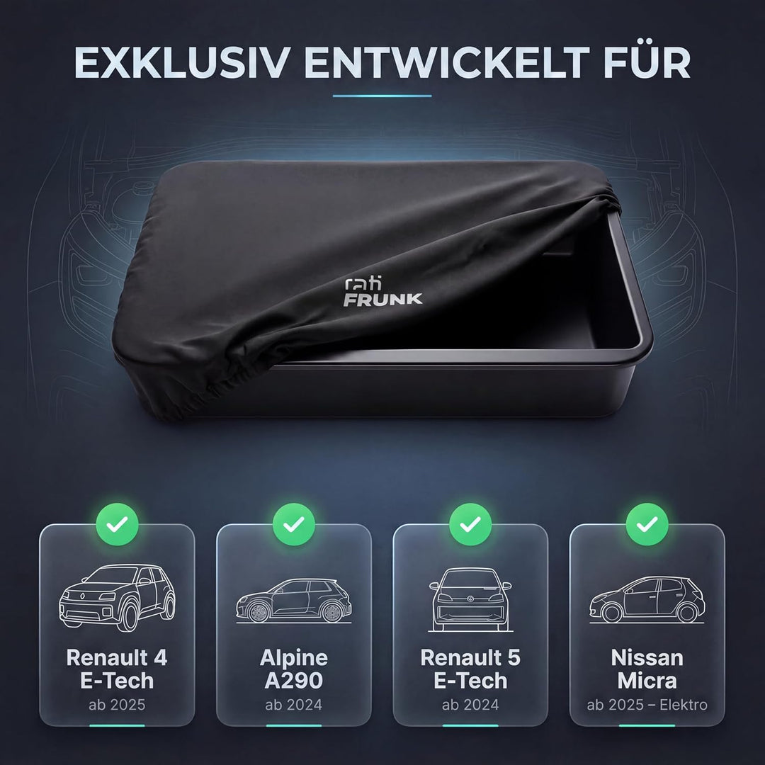 rati Frunk kompatibel für Renault 4 E-Tech 2025- / Renault 5 E-Tech 2024- / Alpine A290 2024- | Erwe