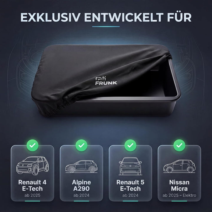 rati Frunk kompatibel für Renault 4 E-Tech 2025- / Renault 5 E-Tech 2024- / Alpine A290 2024- | Erwe