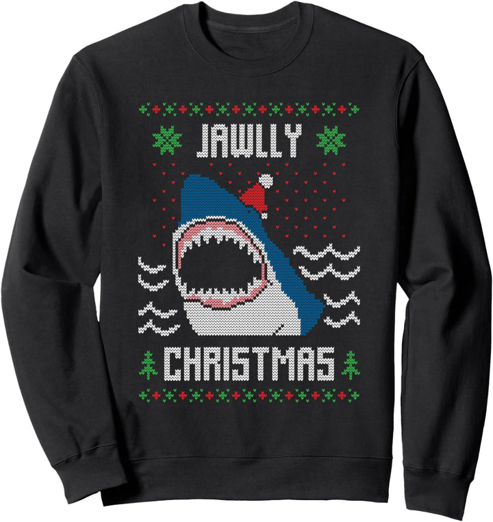 Hai Haifisch Weihnachtspullover Jawlly Merry Christmas xmas Sweatshirt