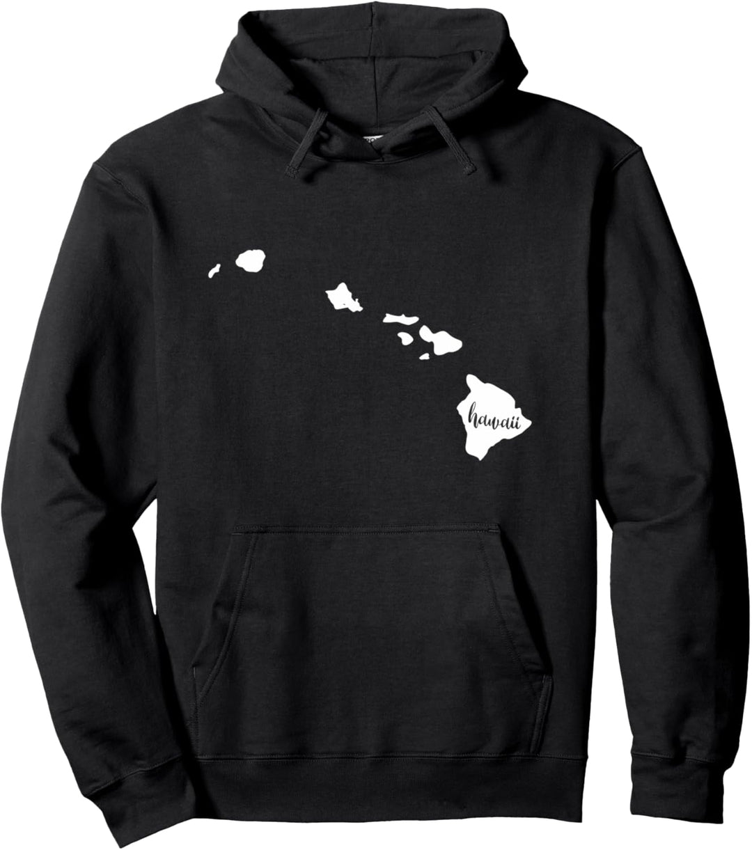 Hawaii Shirt Damen Herren Geschenk Hawaii Wurzeln Home State Map Pullover Hoodie