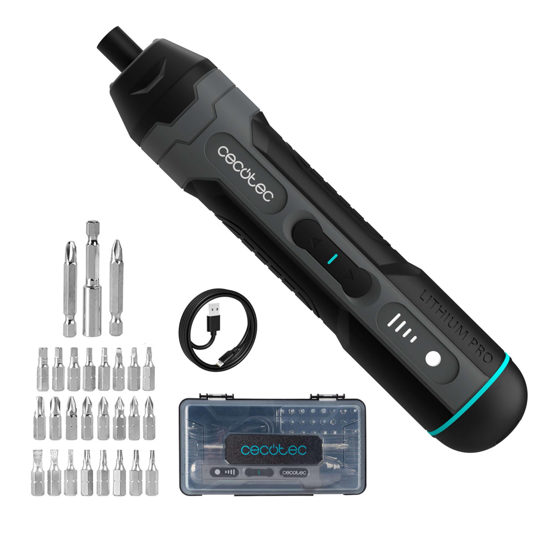 Cecotec Elektrischer Akkuschraubendreher 3,6V, 1500 mAh EasyGyro 3000 Pocket. 280 U/min, Knopfdruck-