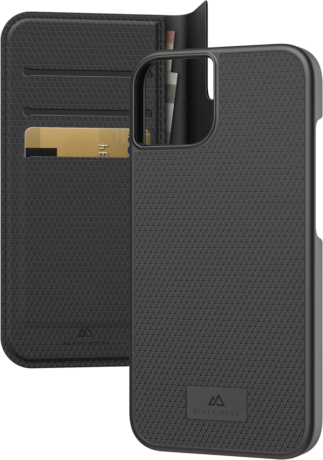 Black Rock - Hülle 360 Grad Klapphülle 2-In-1 Wallet Passend für Apple iPhone 14 I Handyhülle, Magne
