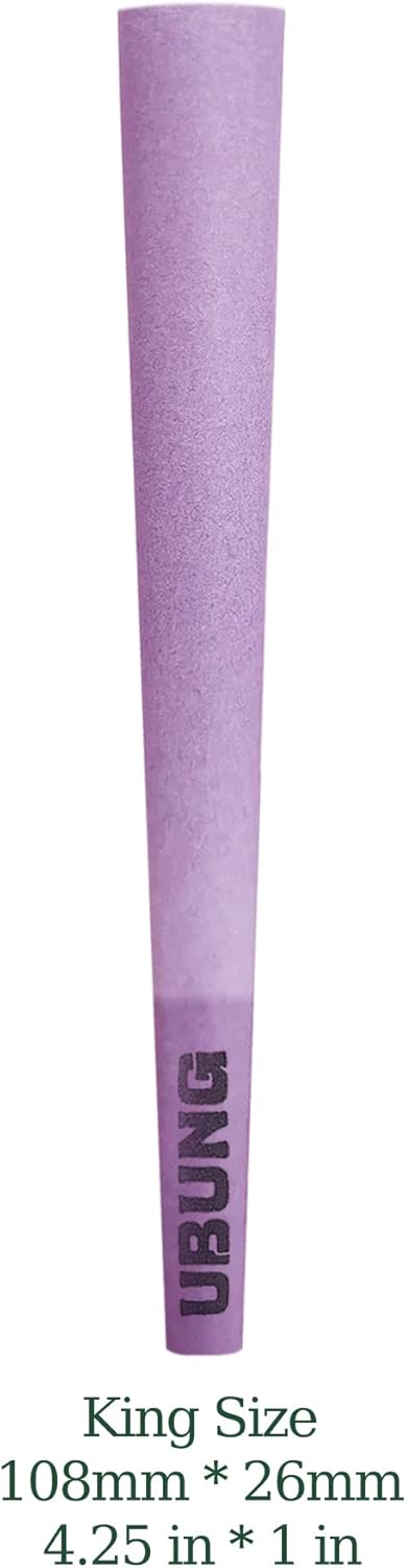 UBUNG 200 Stück Grosse Grösse Lila Konisch vorgedrehte Hülsen, King Size 108 mm Konisch Papiers Hüls