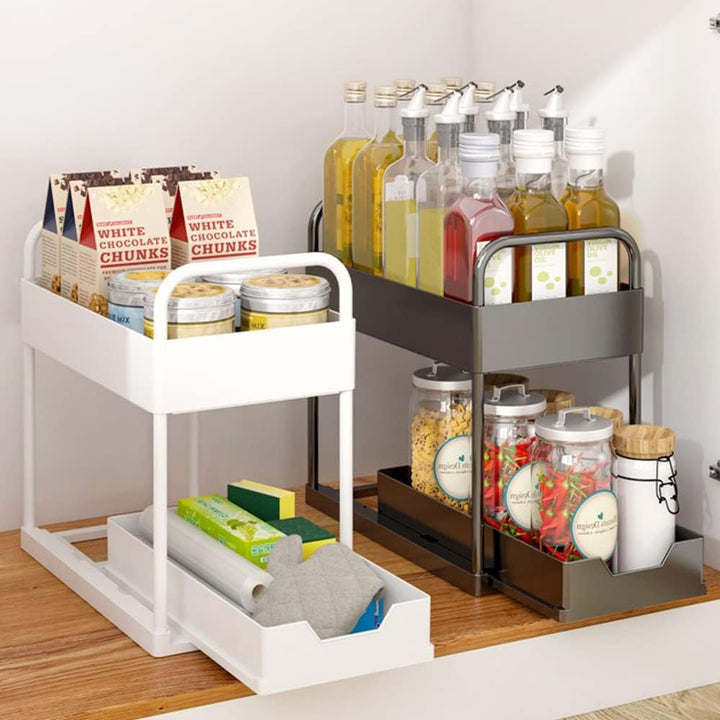 OHMG Schiebeschrank Korb herausziehen Organizer Schublade, küchen küchenschrank organizer,spülbecken
