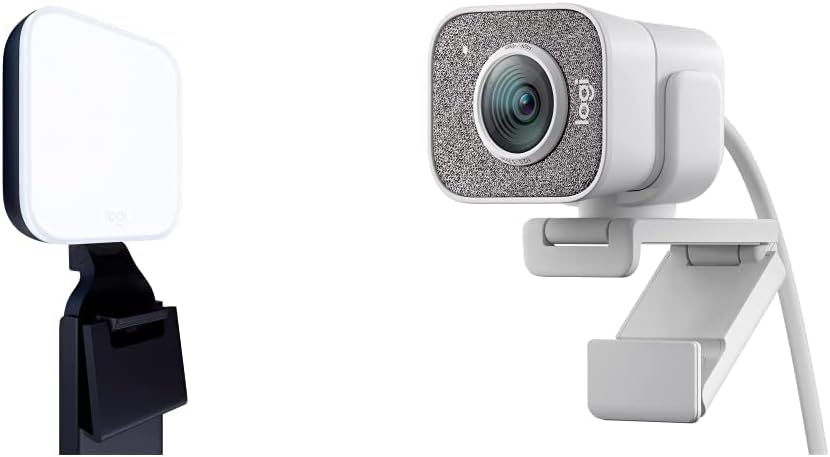 Logitech Litra Glow + StreamCam Streamer Bundle – Die ultimative Lösung für tolle Kamerabilder, schn