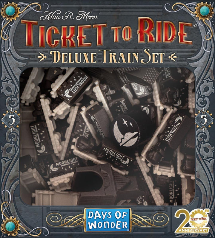 Days of Wonder, Zug um Zug – Deluxe Train Sets, 1 Set in Schwarz, Erweiterung, Familienspiel, Bretts