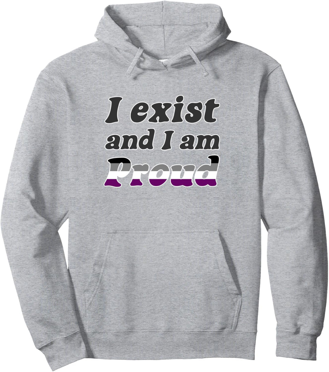 Trendy Pride Exist Proud Stack Pullover Hoodie