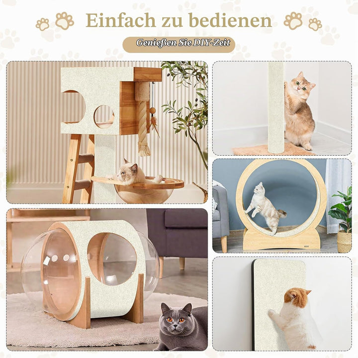 2 Stück Selbstklebende Kratzschutzmatte, 200x40cm kratzschutz Sofa Katze - Trimmbarer Schutz gegen K
