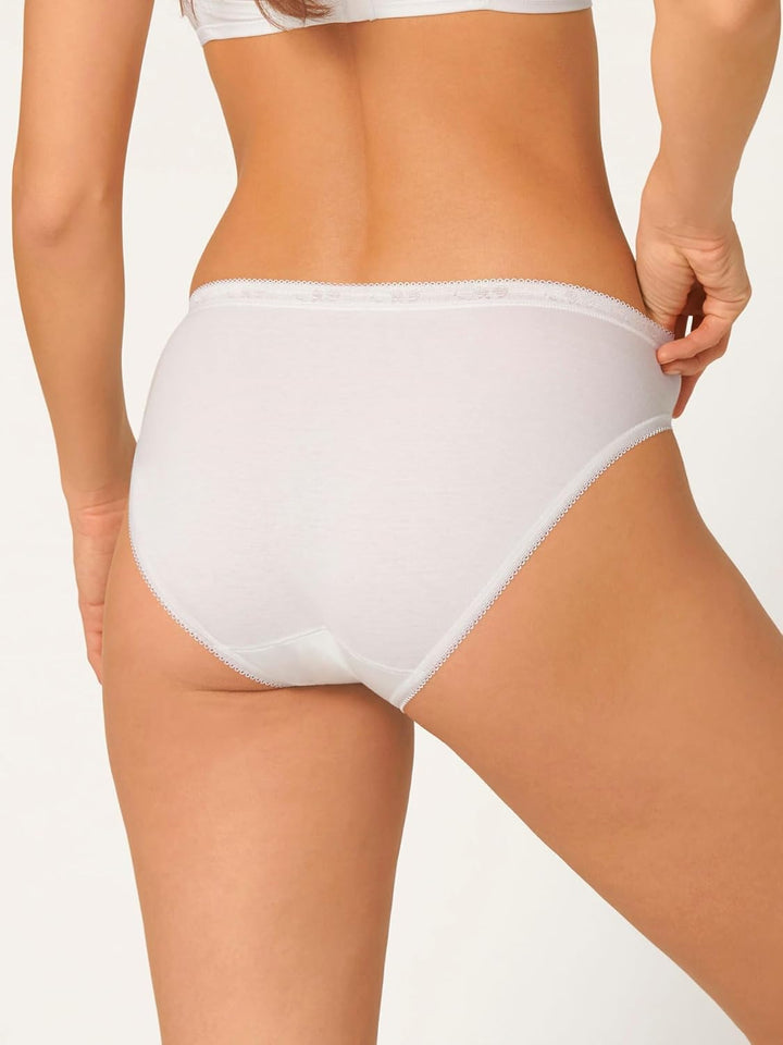 Sloggi Damen Slip (4er Pack) 36 Weiss, 36 Weiss