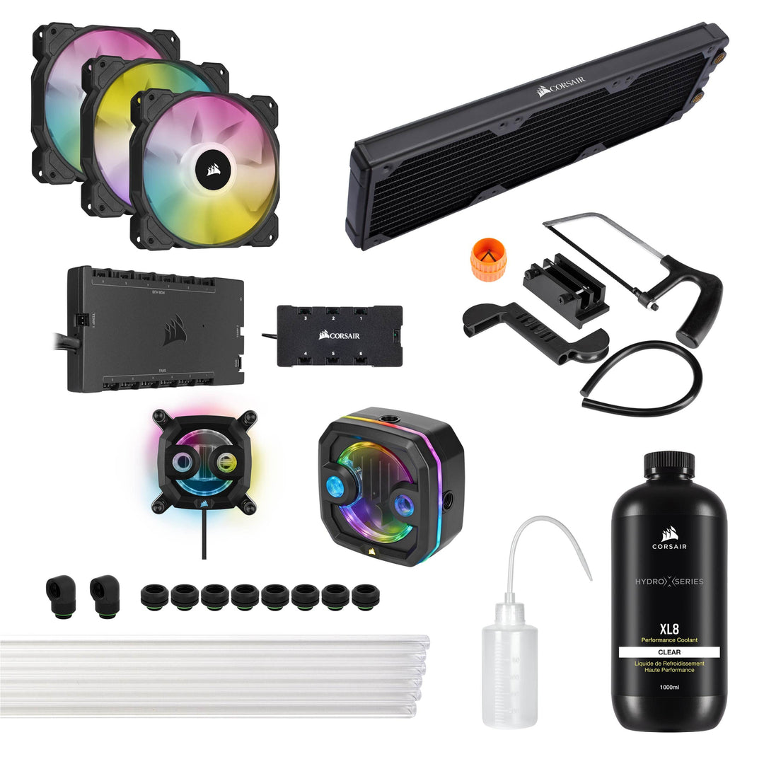 Corsair Hydro X Series iCUE XH303i RGB PRO Individuelles Kühlungs-Kit (Hardline-CPU-Kühlkreislauf, C