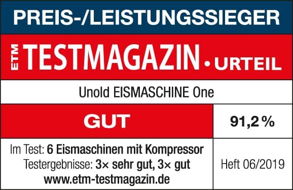 UNOLD Eismaschine One, mit Kompressor, 1,2 Liter Eiscreme, 48865