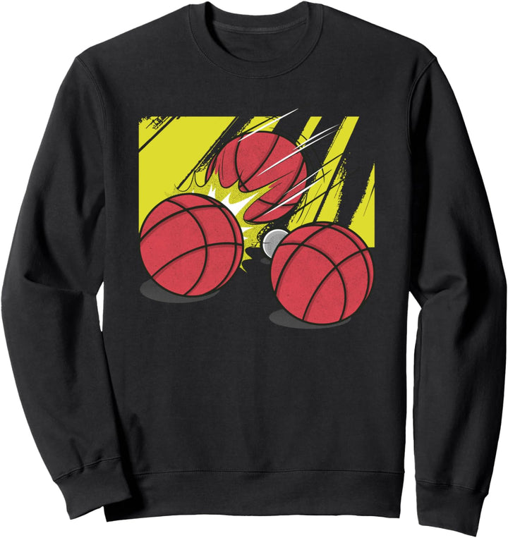 Boulekugeln mit Schweinchen Boule Petanque Sweatshirt