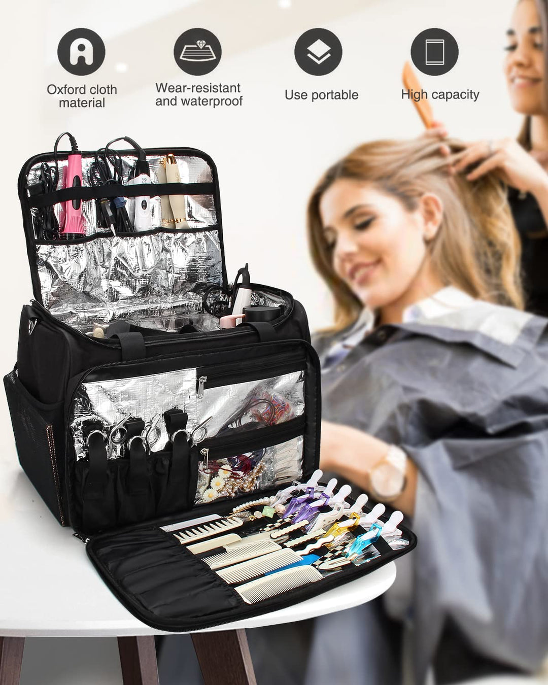 Professionelle Friseur Tasche, Friseur Tasche, Toiletten Reisetasche, Kosmetik Schönheit Friseur Tas