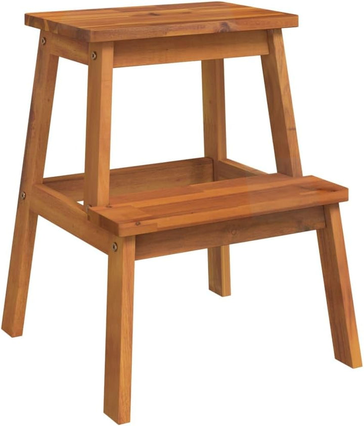 vidaXL Tritthocker 2 Stufen, Hocker für Küche Wohnzimmer, Sitzhocker für Kinder Erwachsene, Gartenho