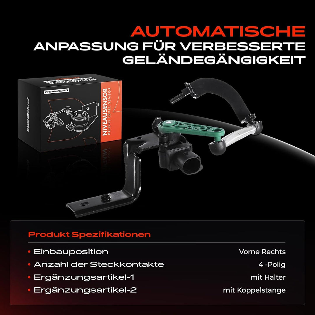 Frankberg Niveausensor Höhensensor Vorne Rechts Kompatibel mit Superb III 3V3 3V5 P-a-s-s-a-t 3G2 CB