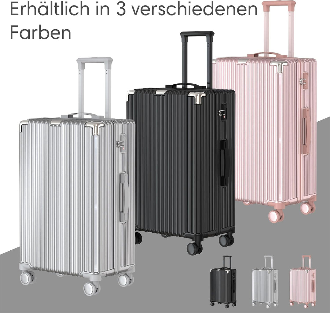 Voyagoux Kofferset 2 teilig - 39L &amp; 113L, Hartschalenkoffer Set, TSA-Schloss, ABS, 4X 360° Rollen, R
