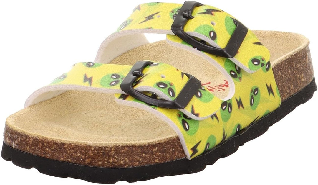 Superfit Jungen Fussbettpantoffel 1-800111 Hausschuh 24 EU Gelb Mehrfarbig 6030, 24 EU Gelb Mehrfarb