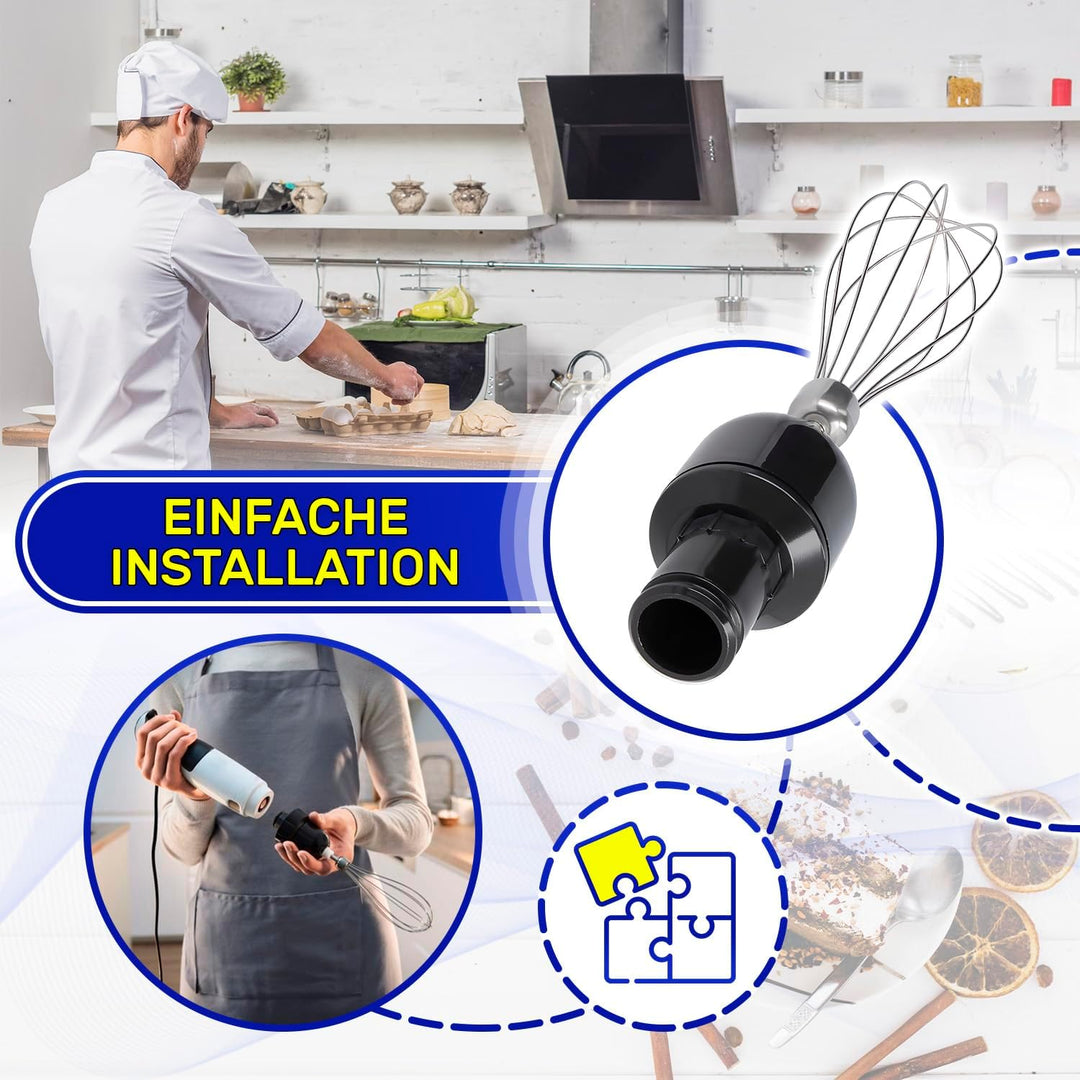 MONTERAL Schneebesen mit Getriebe für Stab Mixer Ø 46x235 mm mit Originalcode 12027761 für Bosch Erg