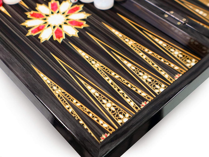 Orientalische Backgammon TAVLA XL Intarsien Look