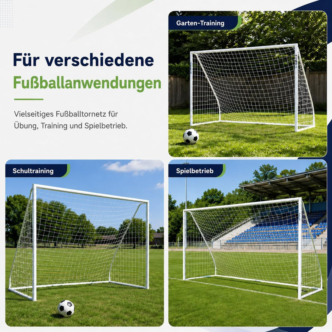 Fussballnetz 240 x 180, Fussball Netz Tornetz, Fussballnetz in Voller Grösse Sport Ersatz-Fussballto