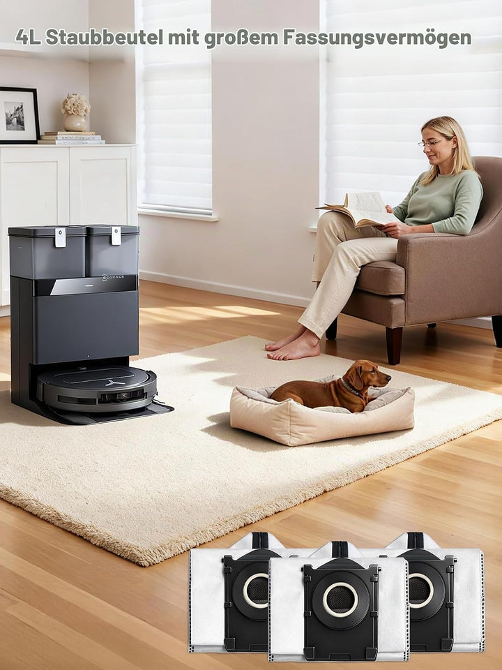 Wiederverwendbare Staubbeutel für Ecovacs Deebot X9 Pro Omni/X8 Pro Omni/T50 Pro Omni Gen2/T50 Omni