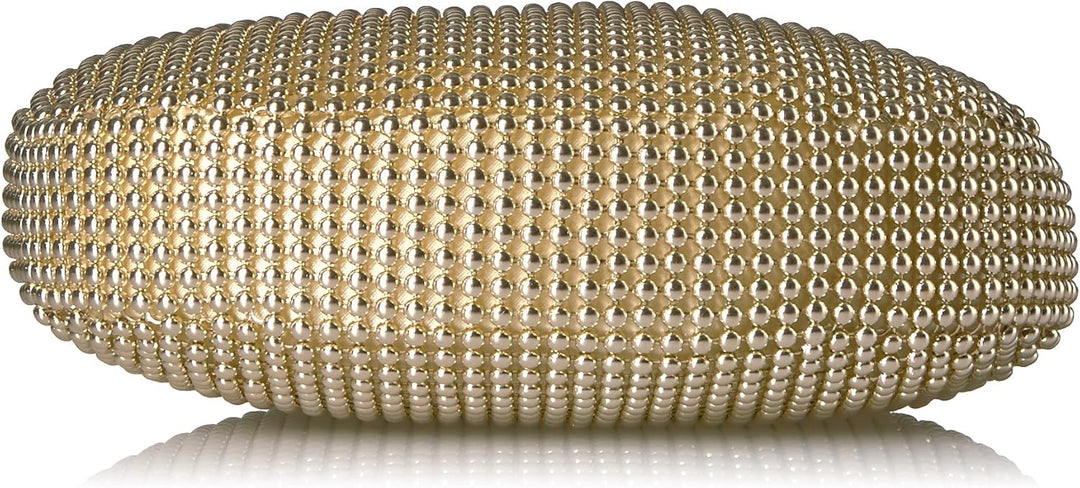 Jessica McClintock Damen Staci Mesh Wristlet Pouch Abendtasche Einheitsgrösse Hellgoldfarben, Einhei